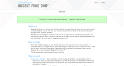 Desktop Screenshot of biggestpricedrop.com